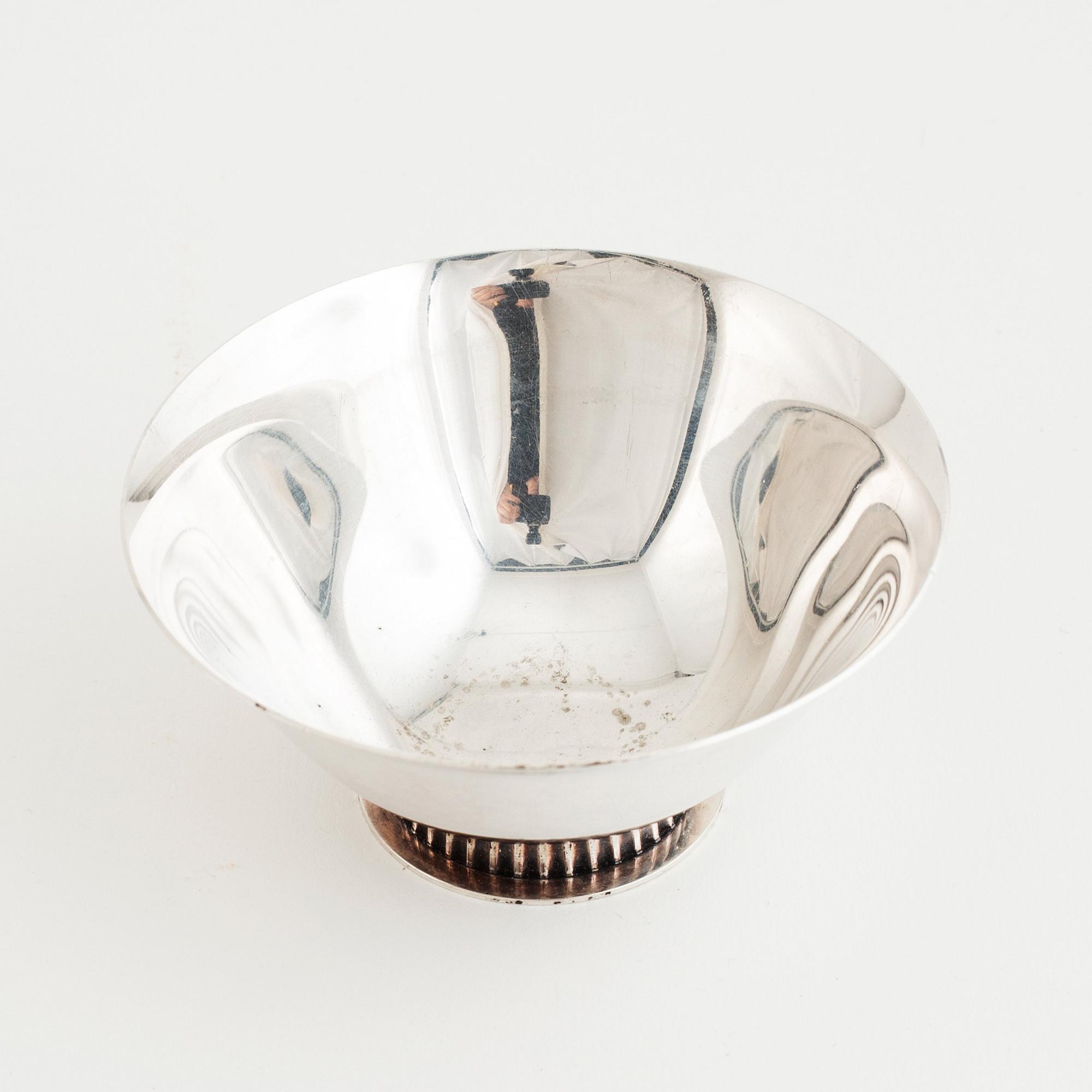Cesons Guldvaru AB, skål, silver, Göteborg, 1979.