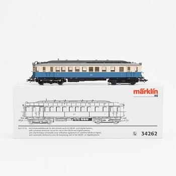 Märklin, rälsbuss, spår H0, i kartong.