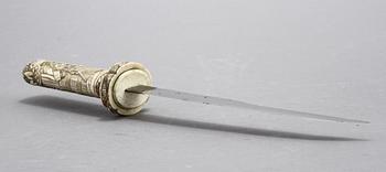 KNIV, ben, orientalisk, 1800/1900-tal.