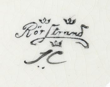 SKÅLAR, 2 st samt URNA, flintgods, Ilse Claesson, Rörstrand.