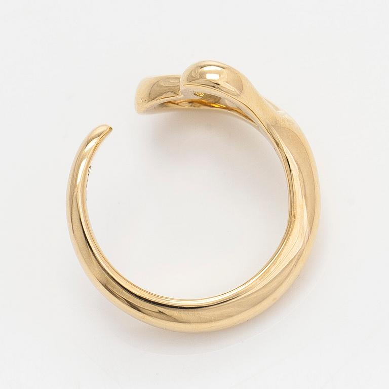 Tiffany & Co, Elsa Peretti, sormus, "Open Heart", 18K kultaa.