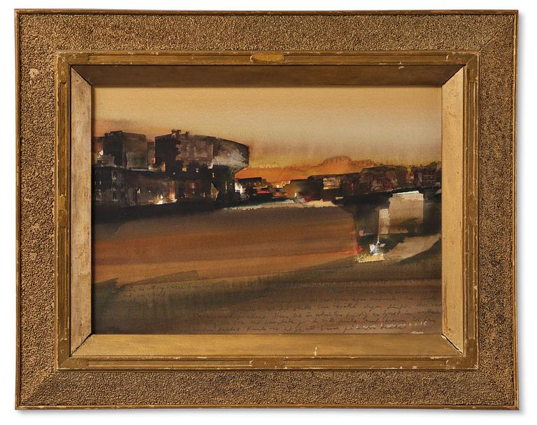 Lars Lerin, "Agadir, kväll".