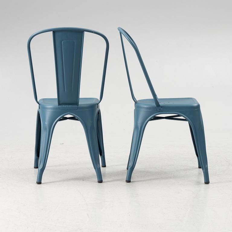 Xavier Pauchard, a set of 8 chairs, Tolix, France.