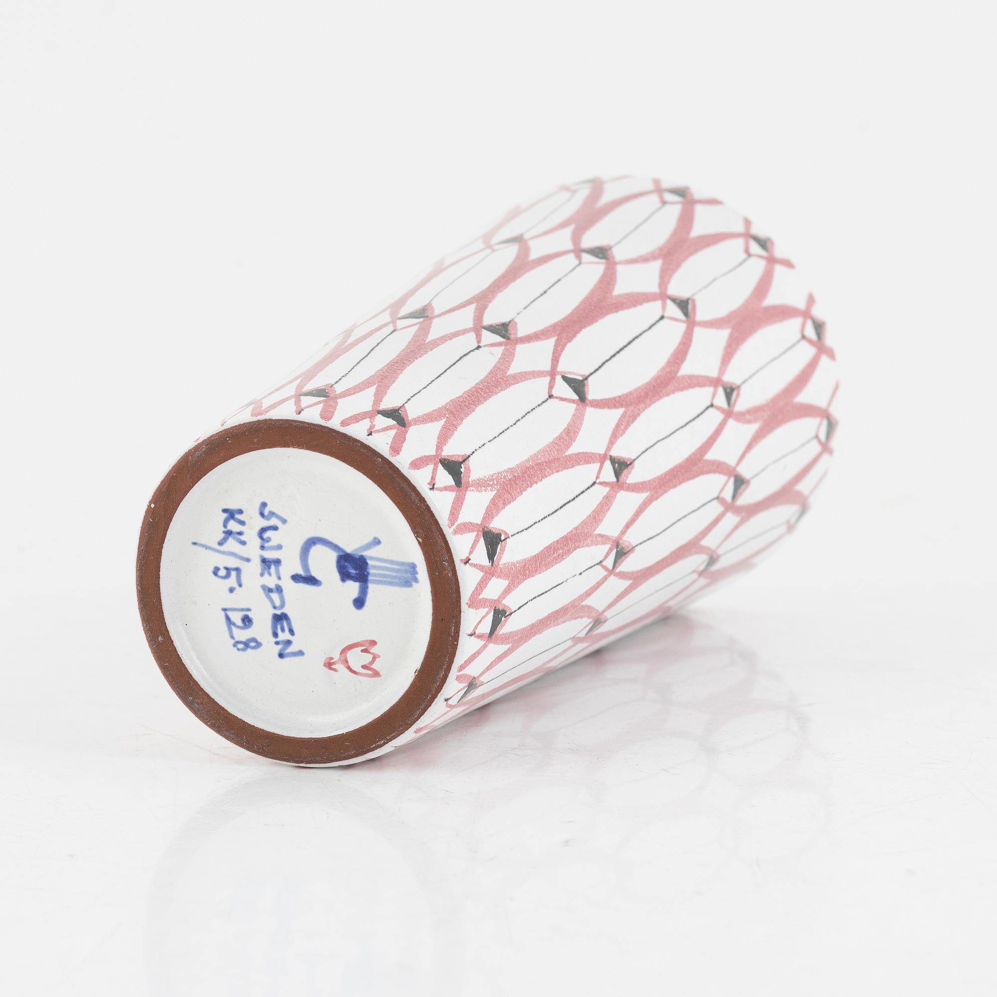 Stig Lindberg, an earthenware vase, Gustavsberg Studio, Sweden.