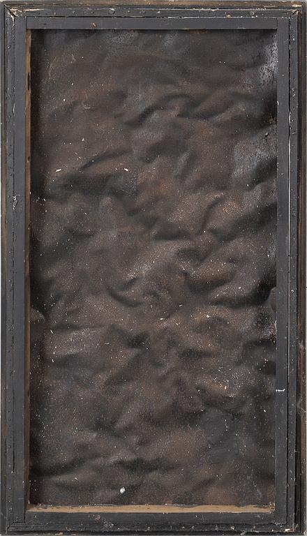 LARS STOCKS, wall relief, metal and nails, signed.