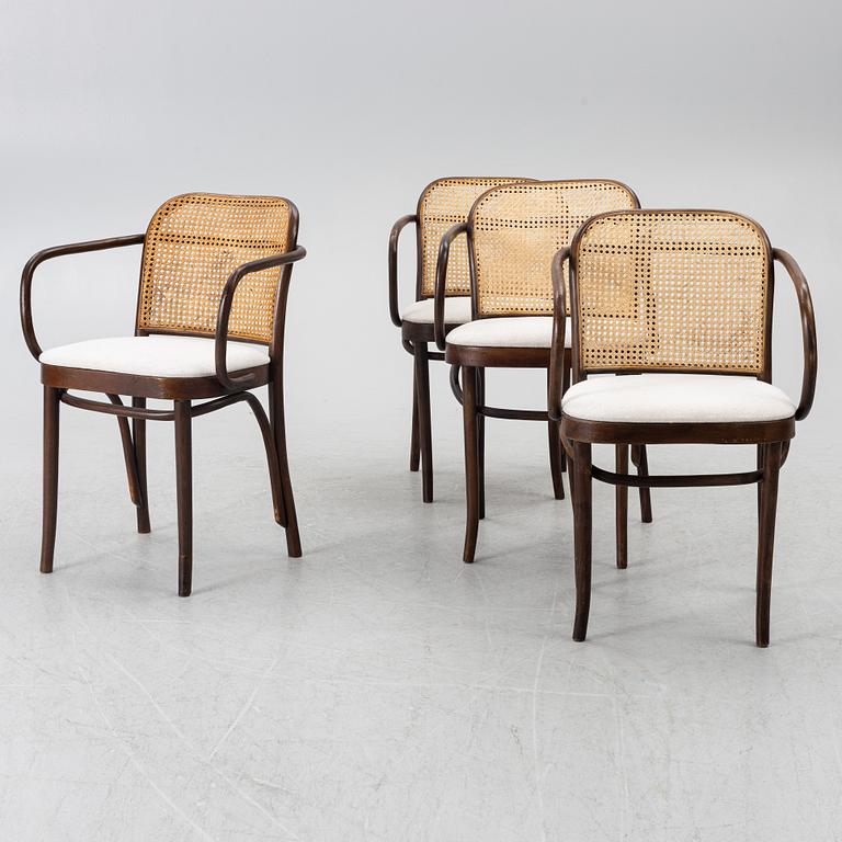 Four armchairs, second half of the 20th century.