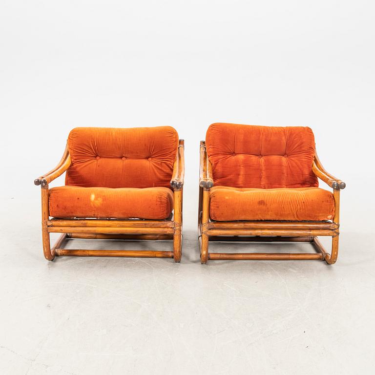 A rattan three pcs suit  second part of the 20th Century.