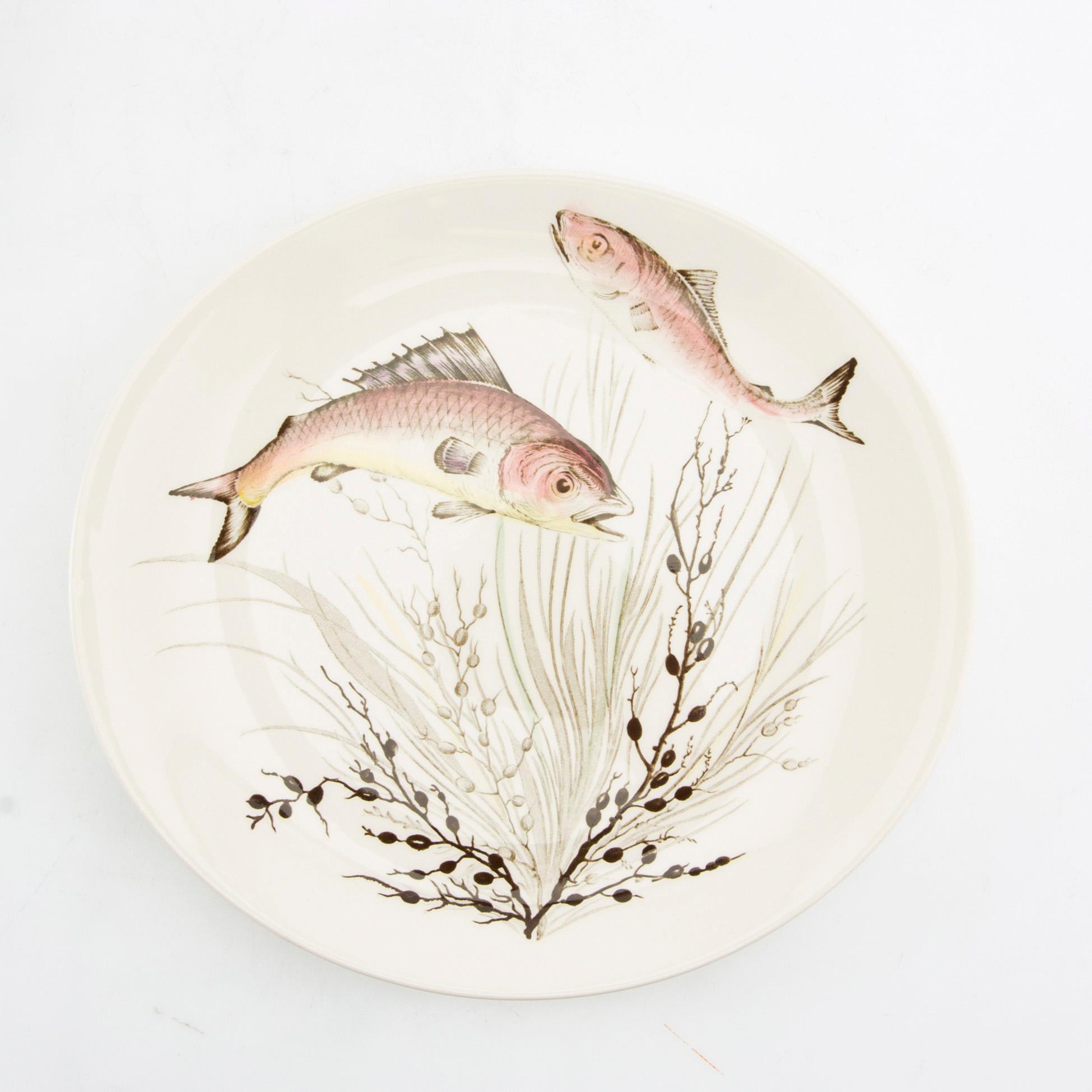 Fiskservis, 30 delar, flintgods, "Fish", Johnson Bros, England.
