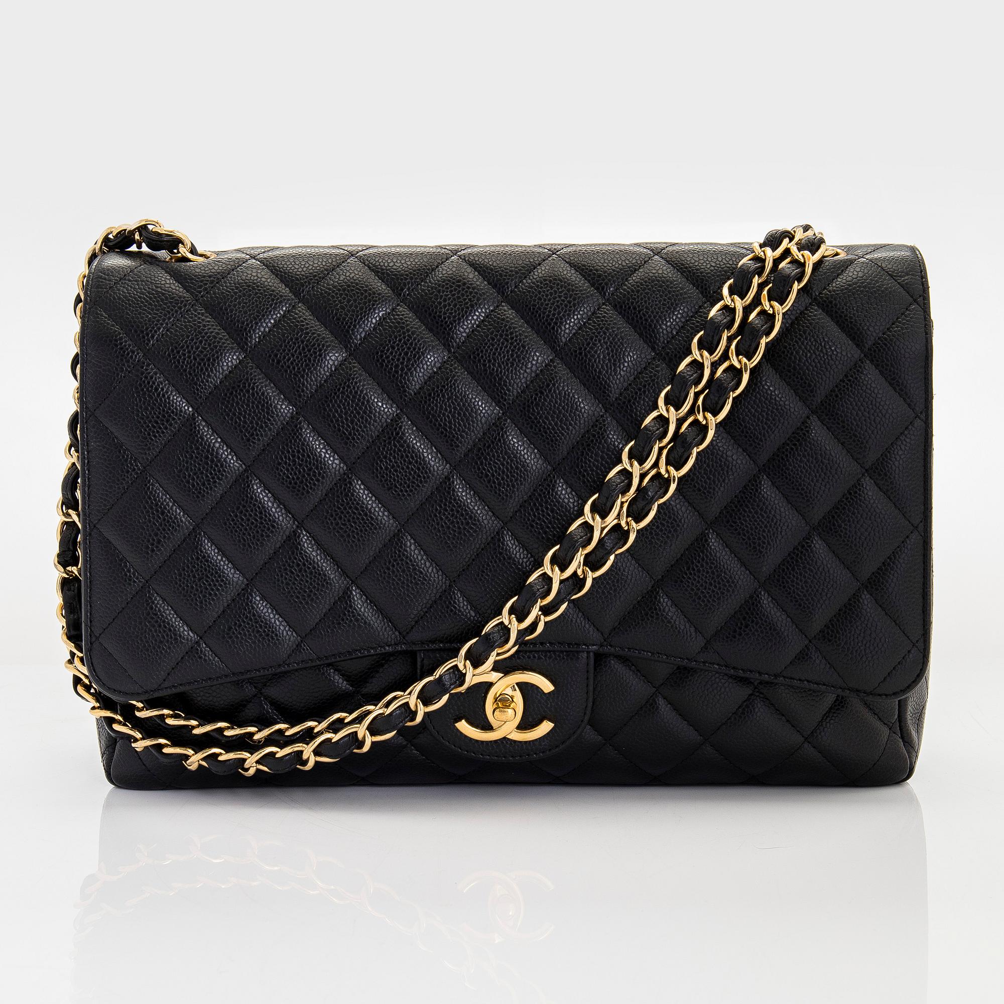 Chanel, a 'Double Flap Bag Maxi' bag, 2013-2014.