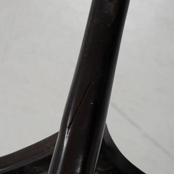 A pair of black-lacquered stools, Japan, around 1900.