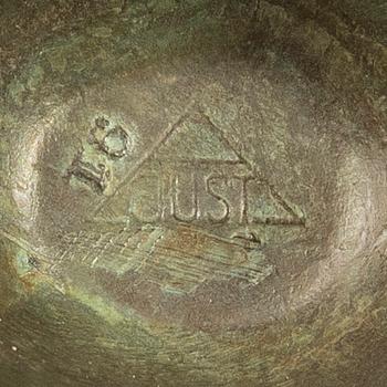 Just Andersen, Candle holders, two pairs, Denmark, first half of the 20th century.