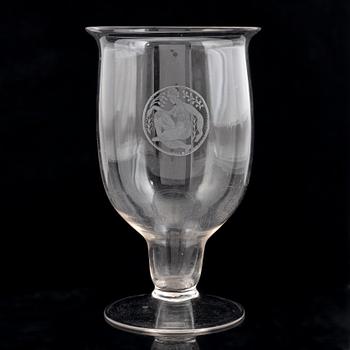 Edward Hald, a goblet, Orrefors, 1929.
