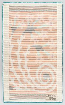 Väinö Blomstedt, ryijy malli, Suomen käsityön Ystävät. Noin 195 x 120 cm.