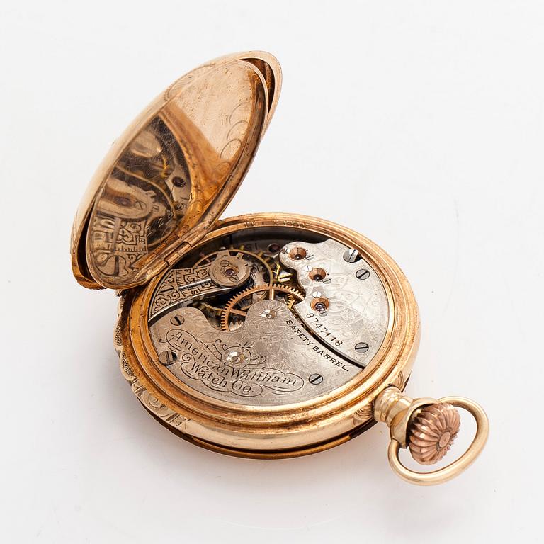Waltham, fickur/mormorsur, savonett, 33 mm.