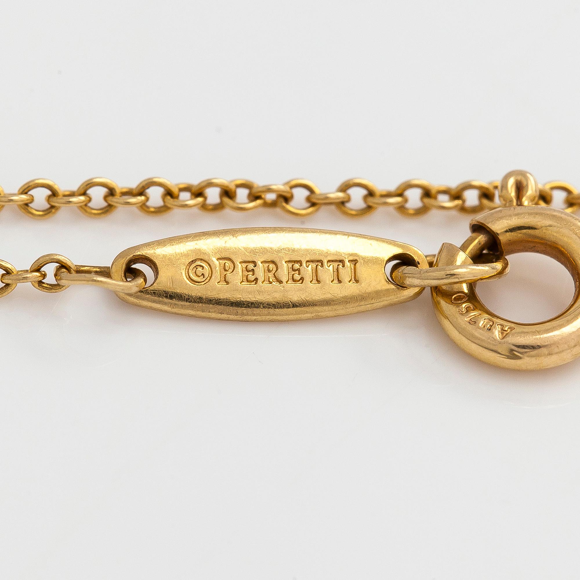 Tiffany & Co, Elsa Peretti, rannekoru, "Diamonds by the Yard", 18K kultaa, timantti n 0.08 ct.