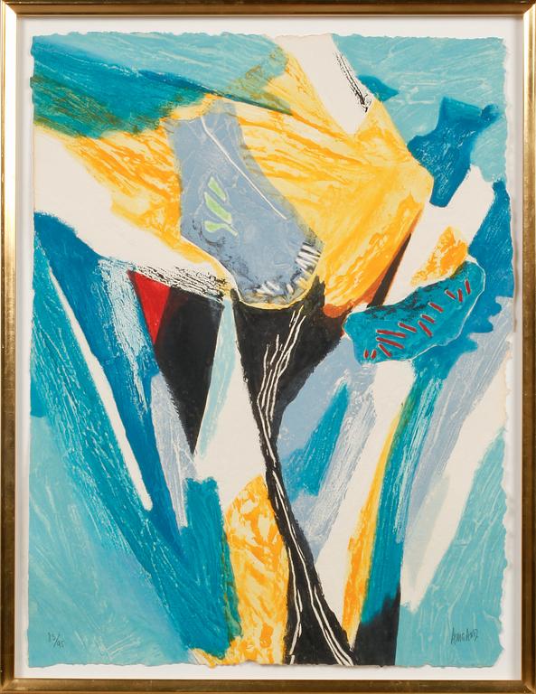 BERNARD ALLIGAND, carborundum, signerad och numrerad 83/95.