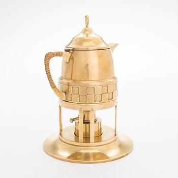 Glöggkanna med rechaud, WMF, Württembergische Metallwarenfabrik, tidigt 1900-tal.