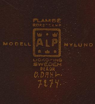 URNA, porslin, "Flambé", Gunnar Nylund, Alp. Rörstrand Lidköping.