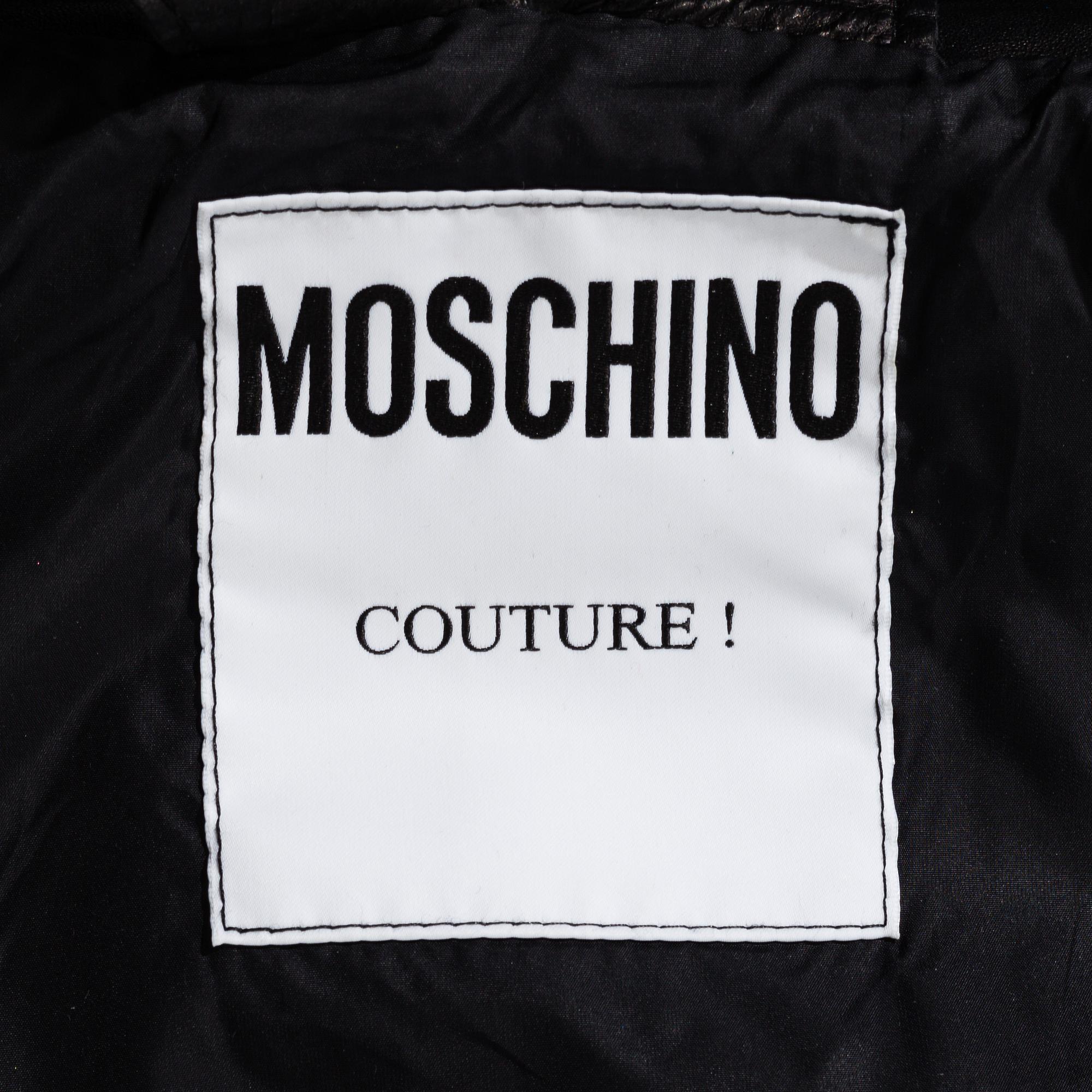 MOSCHINO, skinnjacka, italiensk storlek 48.