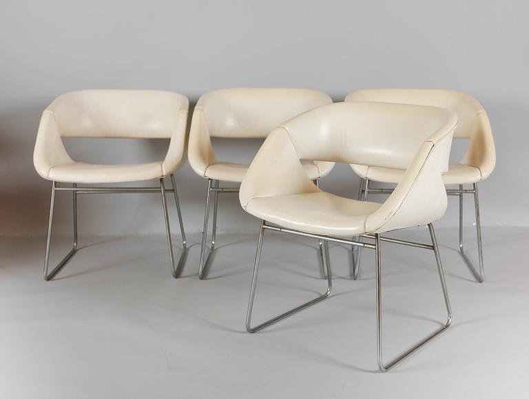 FÅTÖLJER, 4 st, Hein Salomonsen, 1960-tal.