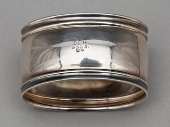 PARTI SILVER, 5 delar, svenska importstämplar, 1900-tal. Totalvikt 292 g.