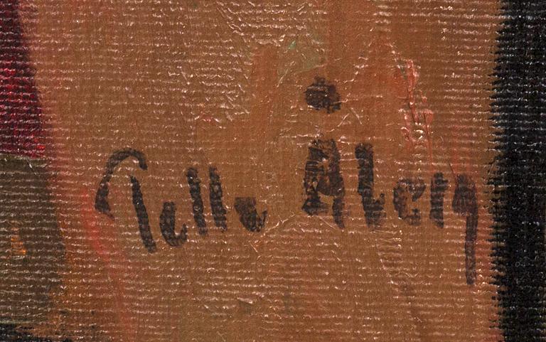 Pelle Åberg, oil on canvas signed.