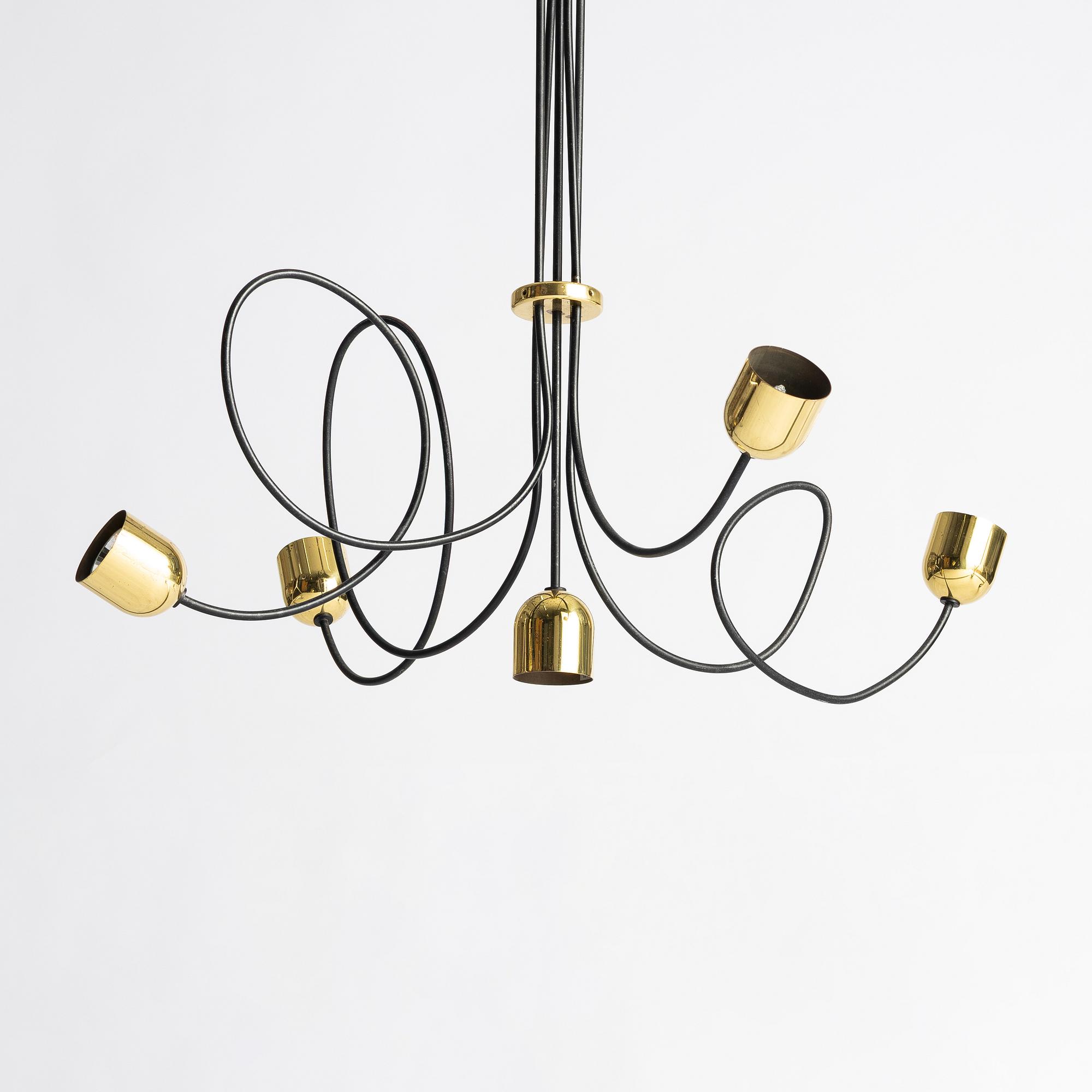 Hans Bergström, ceiling lamp "Kronan", Ateljé Lyktan, 1990s.