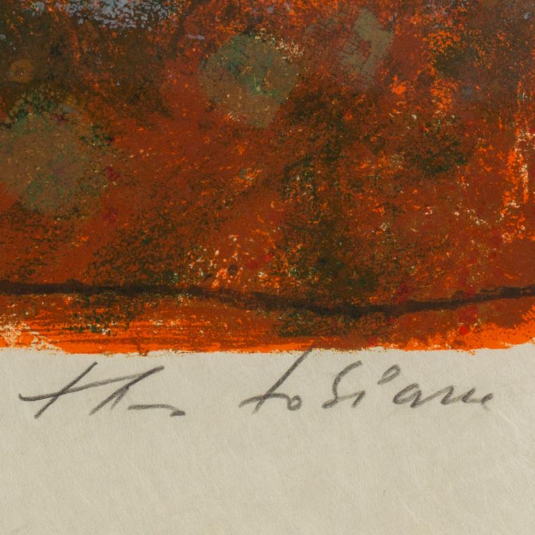 Theo Tobiasse, färglitografi, signerad EA 16/25.