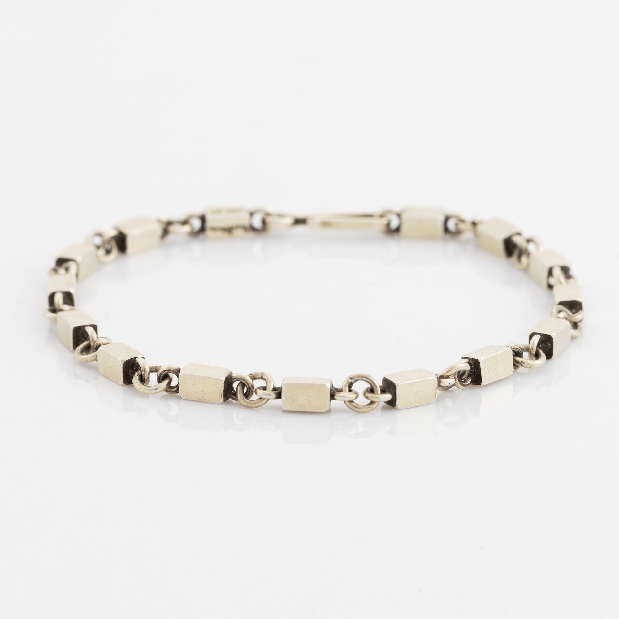 Wiwen Nilsson, armband, förgyllt silver, stavar och länkar.