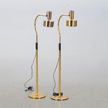 A pair of floor lamps, Fagerhults belysning Sweden, 1970's-80's.