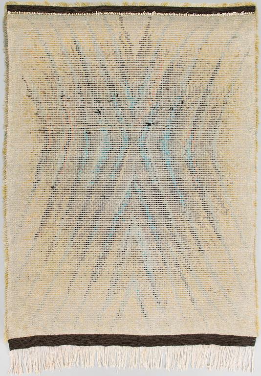 Irmeli Grönblom, a Finnish rya rug for Taidekutomo Laura Korpikaivo-Tamminen. Circa 160x115 cm.