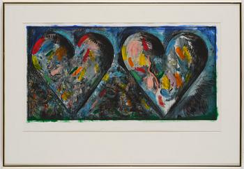 Jim Dine, "Two hearts for the moment".