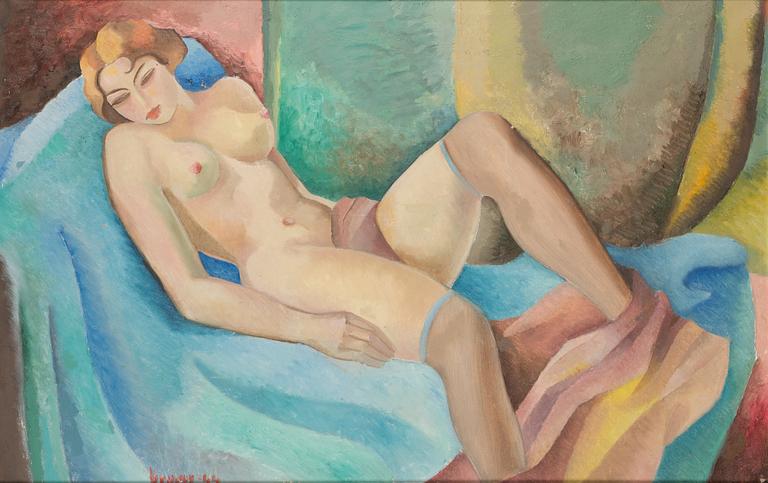 Arvid Broms, Nakenmodell.