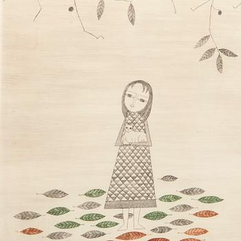 Keiko Minami, "Girl with Cat".