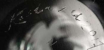 SKÅL på FOT, glas, "Abstracta", Vicke Lindstrand, sign Kosta LU 2017.