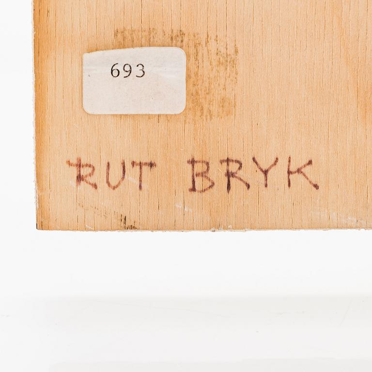 Rut Bryk, relief, "Fönster", signerad Rut Bryk. 1980-tal.