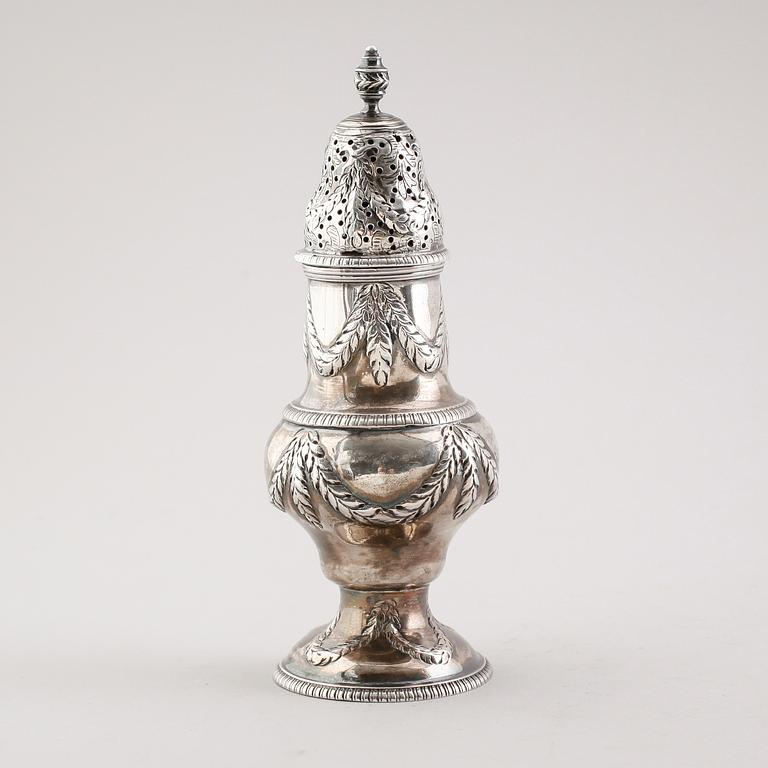 SOCKERRUSKA, silver, London 1770. Vikt ca 183 gram.