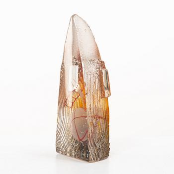 Bertil Vallien, glasskulptur, Kosta Boda, signerad och numrerad 18/199.