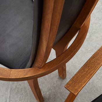 Leo Johansson,  a pair of 'Diabas' armchairs, Eje Ström AB, circa 2000.
