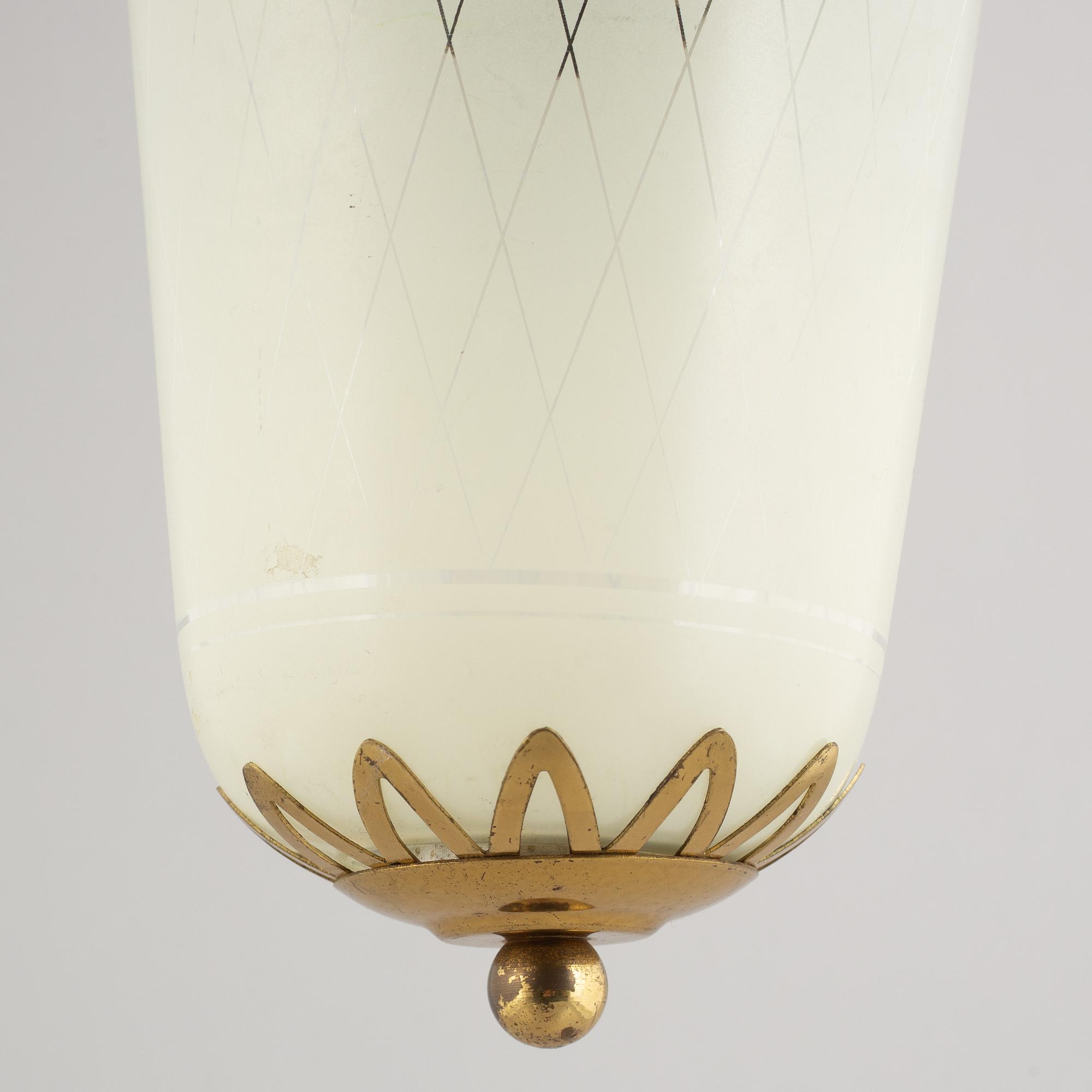 A Swedish Modern ceiling lamp, 1940's.