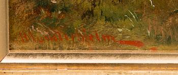 HJALMAR MUNSTERHJELM, FISKARE VID STRANDEN.