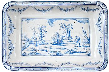 A Swedish Marieberg Rococo faience tea table.