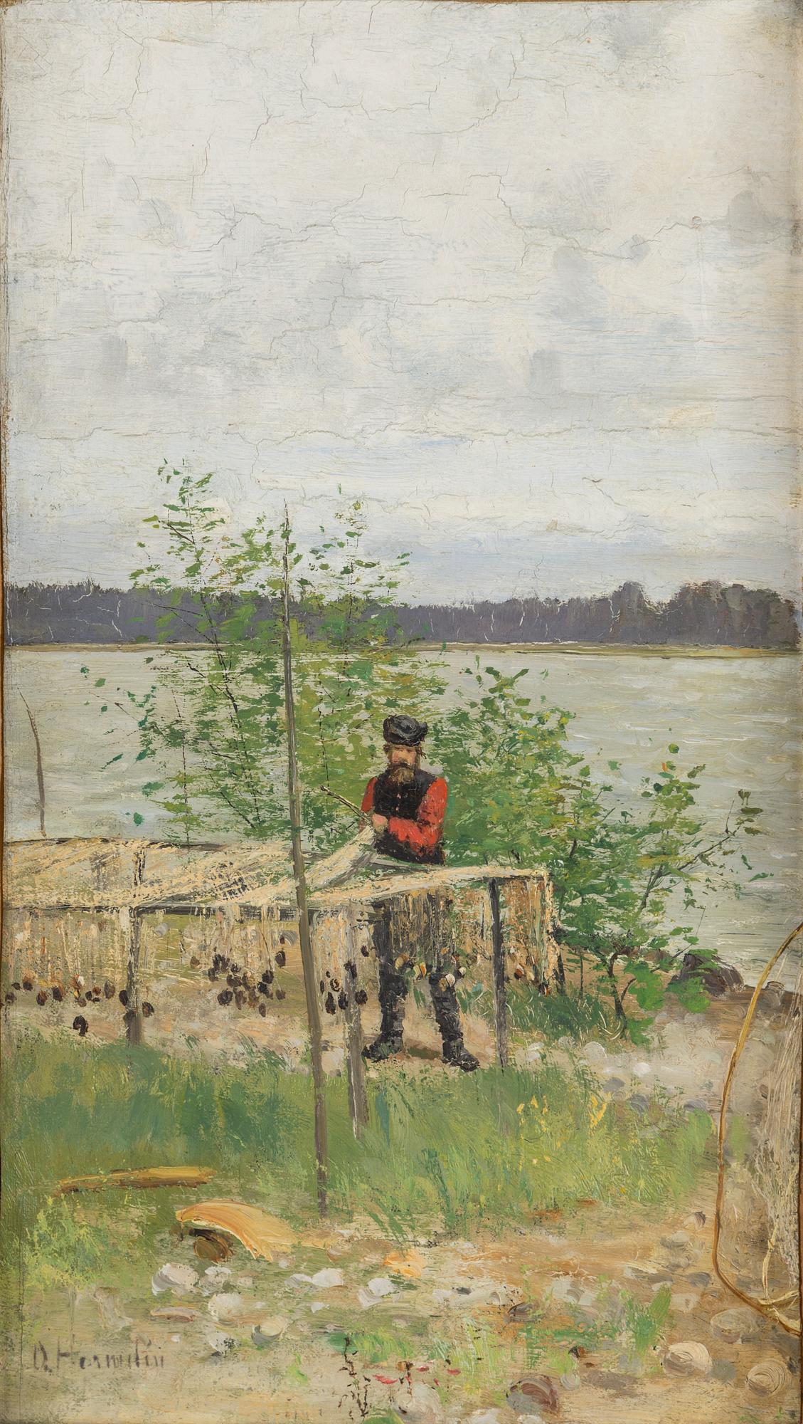 OLOF HERMELIN, oil on canvas, signed.