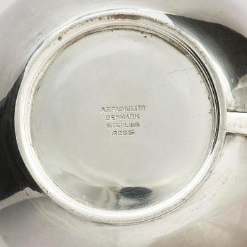 Anton F. Rasmussen, a silver water pitcher with bakelite handle, Aarhus, Denmark, cirka 1950s.