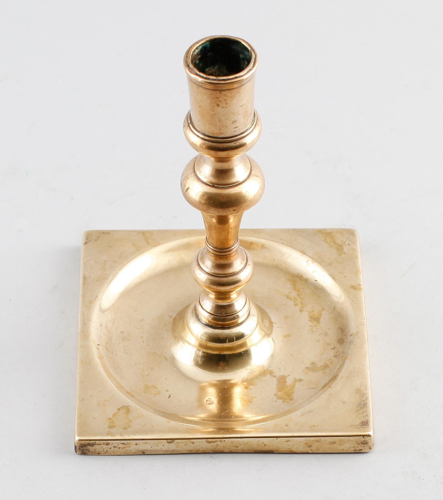 LJUSSTAKE, brons, 1600-/1700-tal.