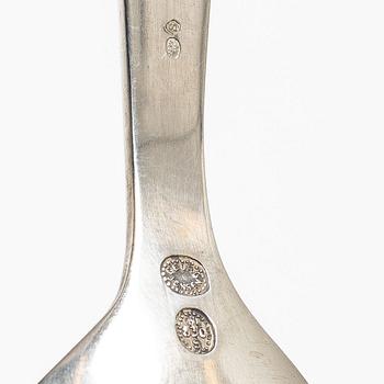Georg Jensen, serving spoons, a pair, silver, Denmark 1920s.