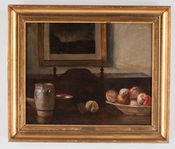 Carl Holsoe, Stilleben med äpplen.