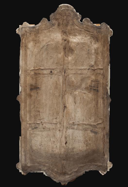 VÄGGPLATTA, flintgods, 1800/1900-tal.
