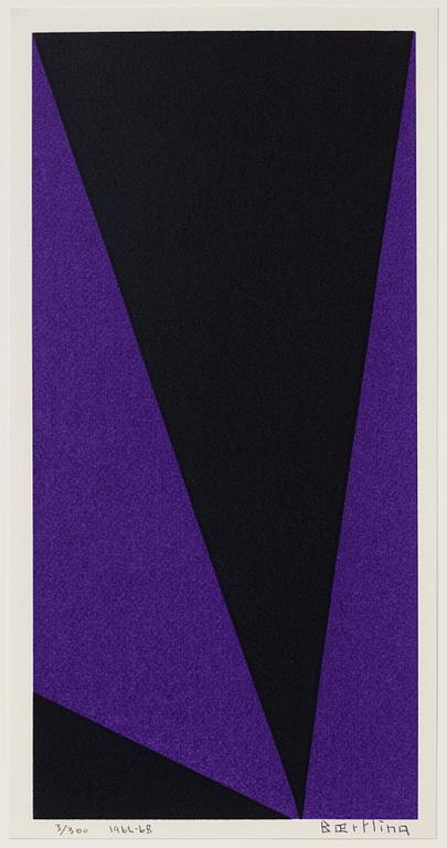 Olle Baertling, silkscreen in colours, 1962-68, signed 3/300.