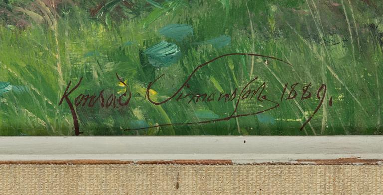 Konrad Simonsson, Coastal Landscape, Summer (3 pieces framed together).